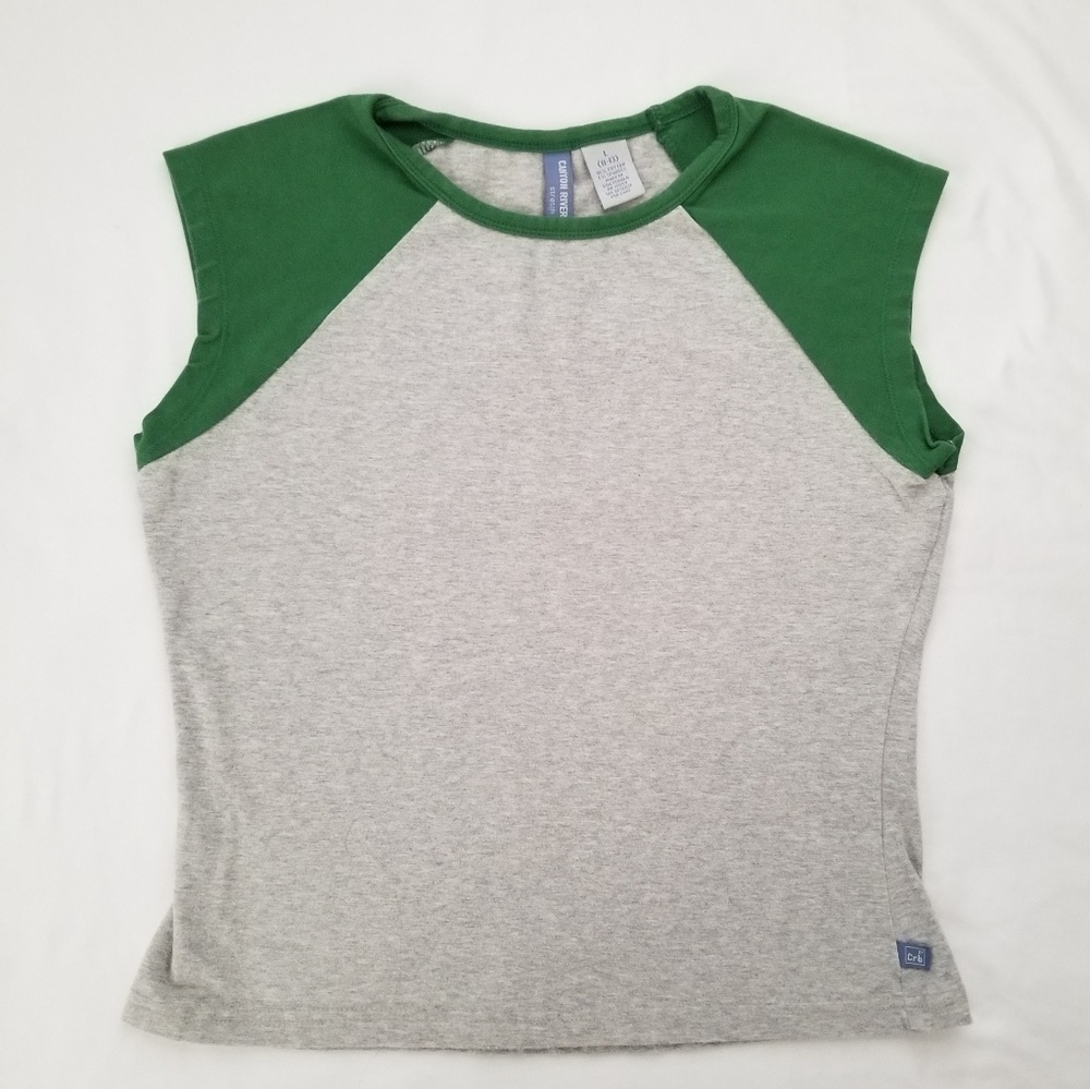 Active Wear stretch short sleeve Top Sz L juniors